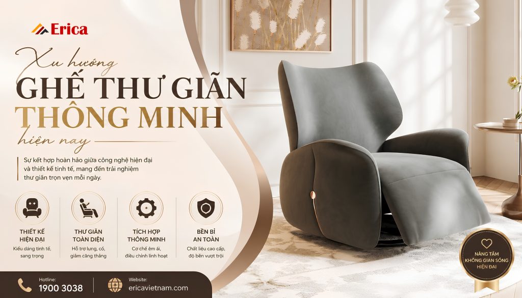 Xu hướng ghế thư giãn thông minh hiện nay