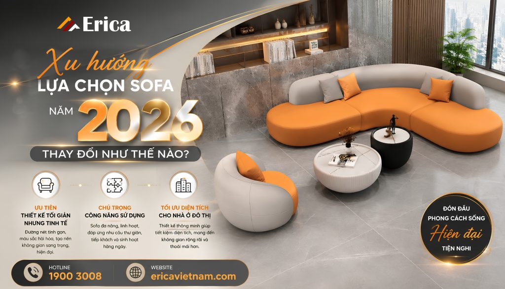 Xu hướng lựa chọn sofa năm 2026 thay đổi thế nào?