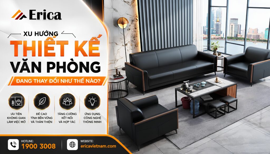 Xu hướng thiết kế văn phòng đang thay đổi thế nào