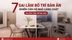 7 sai lầm khi bố trí bàn ăn