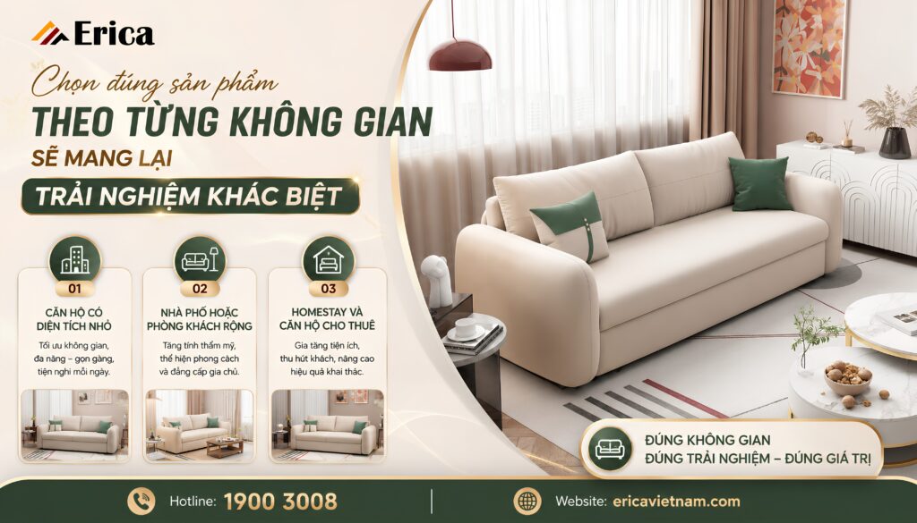 Chọn đúng sản phẩm theo từng không gian mang lại trải nghiệm khác biệt