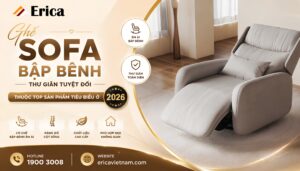 Ghế sofa bập bênh thư giãn thuộc top sản phẩm tiêu biểu năm 2026