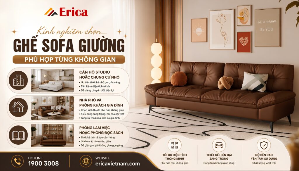 Kinh nghiệm chọn mua sofa cho từng không gian