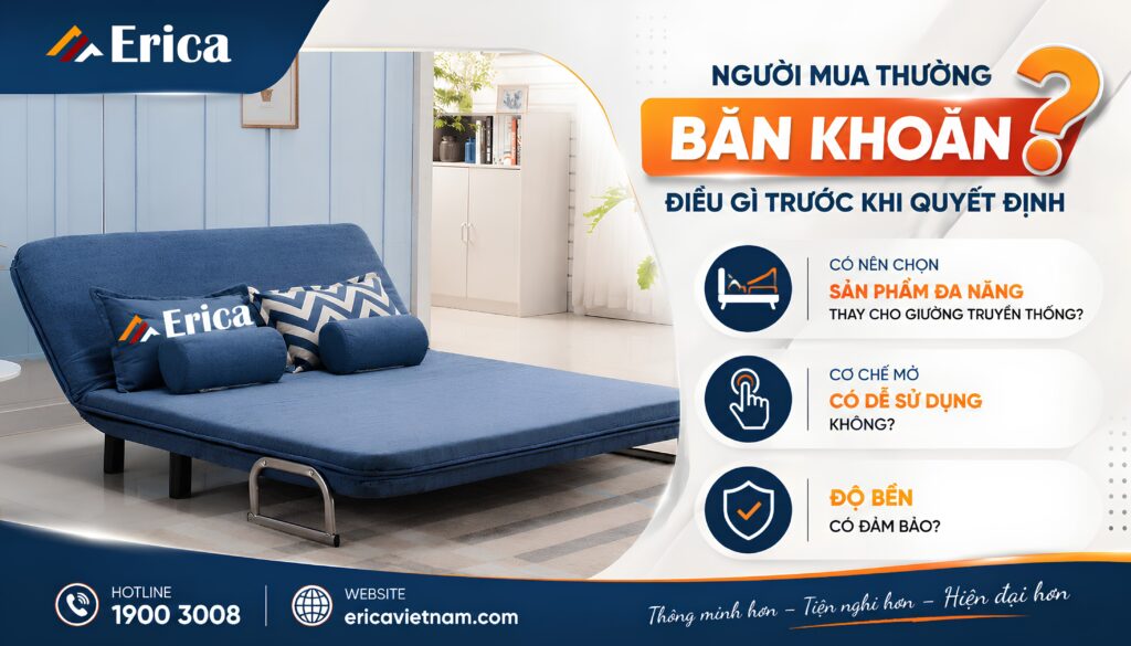 Người mua thường băn khoăn điều gì trước khi mua sofa