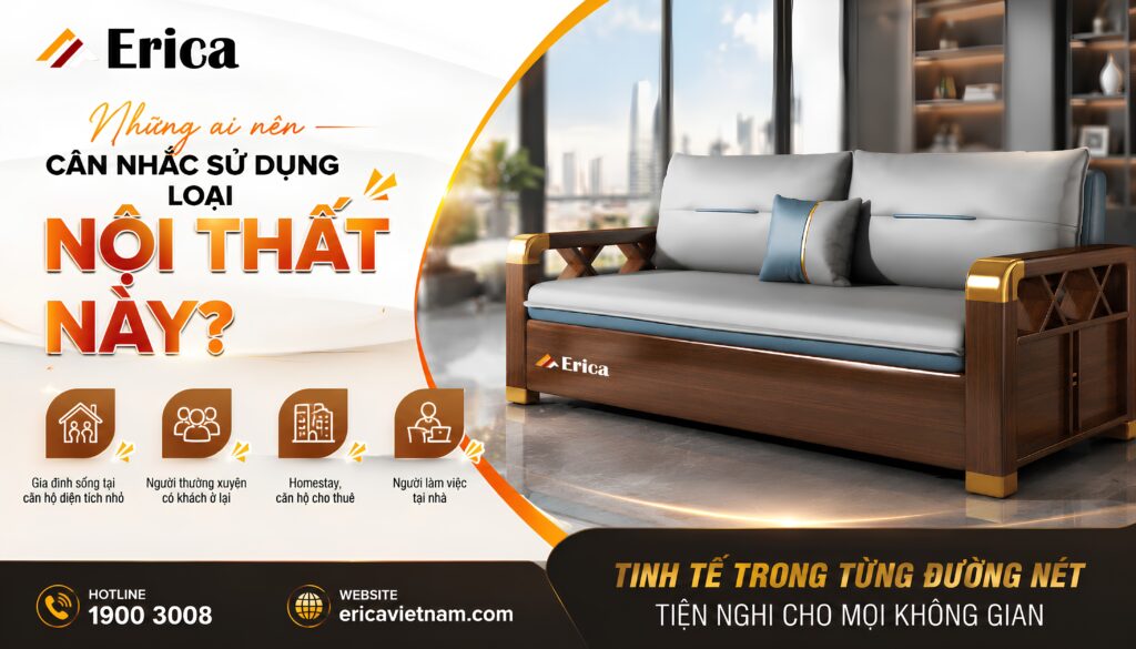 Những ai nên cân nhắc sử dụng nội thất sofa giường?