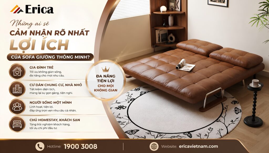 Những ai sẽ cảm nhận rõ nhất lợi ích của sofa giường