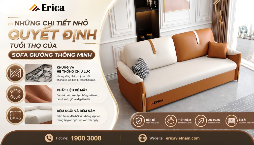 Những chi tiết nhỏ quyết định tuổi thọ của sofa