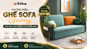 Những mẫu ghế sofa giường phù hợp cho chung cư phòng nhỏ