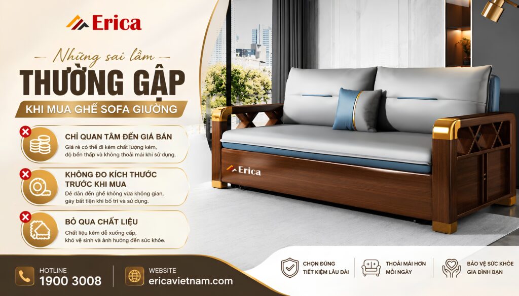 Những sai lầm thường gặp khi mua sofa