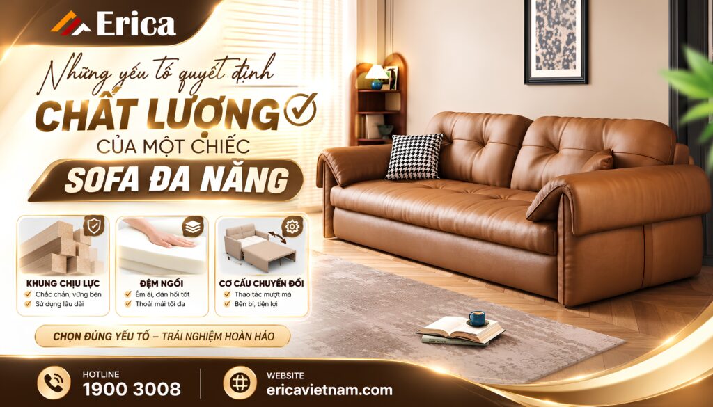 Những yếu tố quyết định chất lượng của sofa đa năng