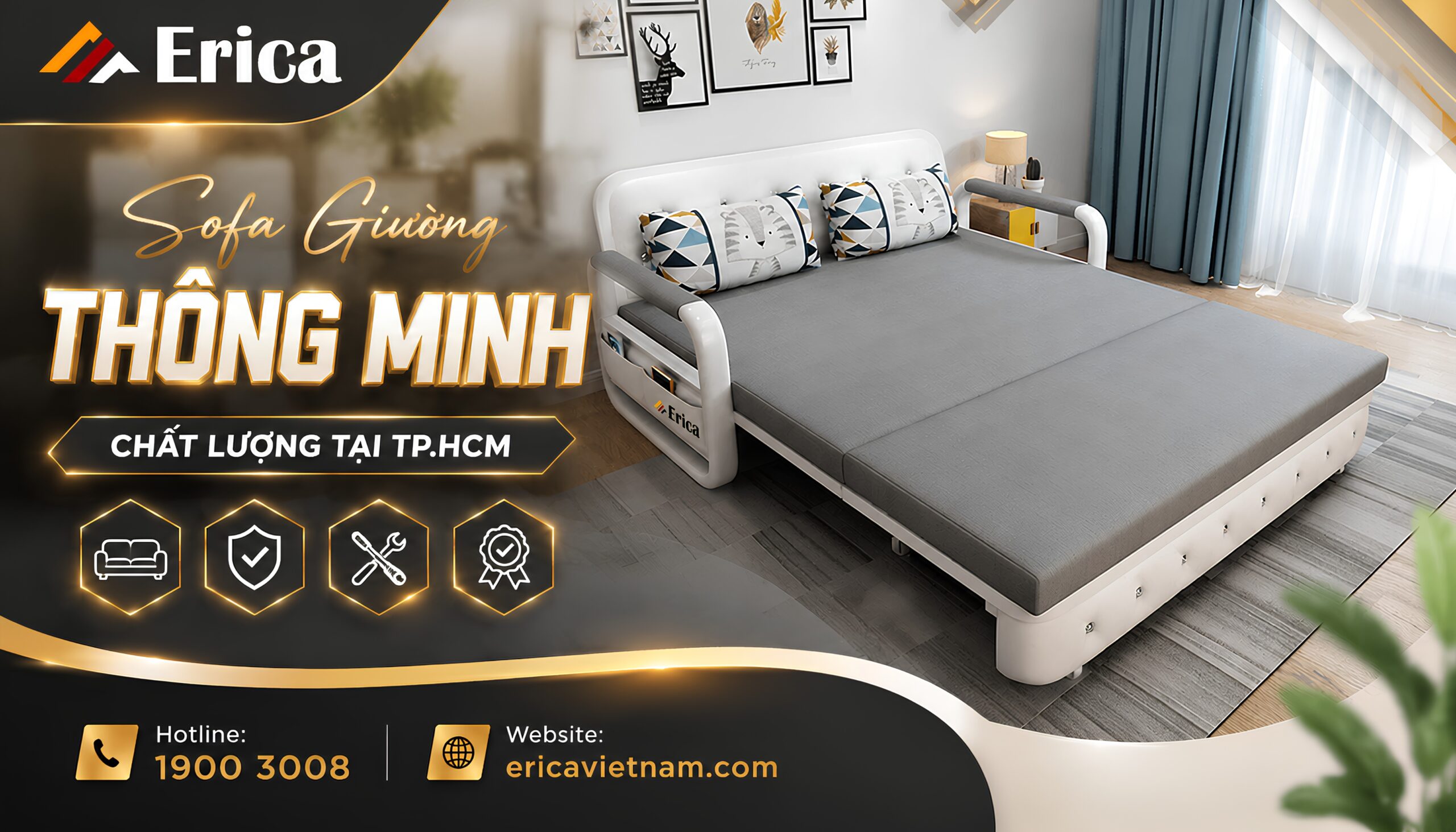 Sofa giường thông minh chất lượng tại TP.HCM