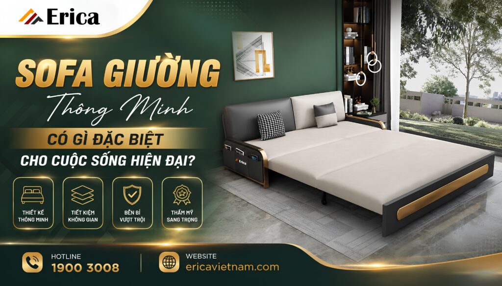 Sofa giường thông minh có gì đặc biệt cho cuộc sống hiện đại
