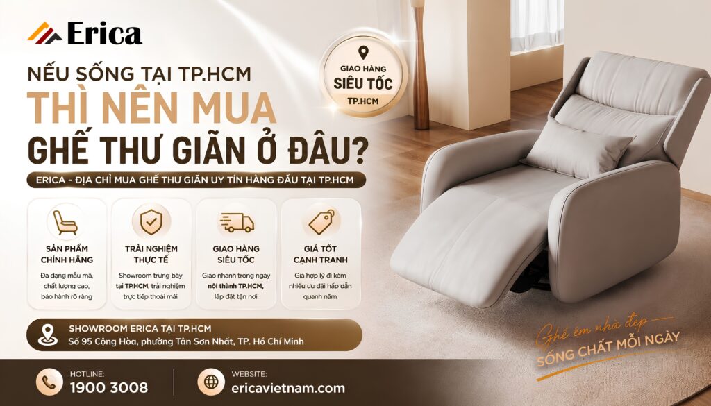 Sống tại TPHCM nên mua ghế ở đâu?