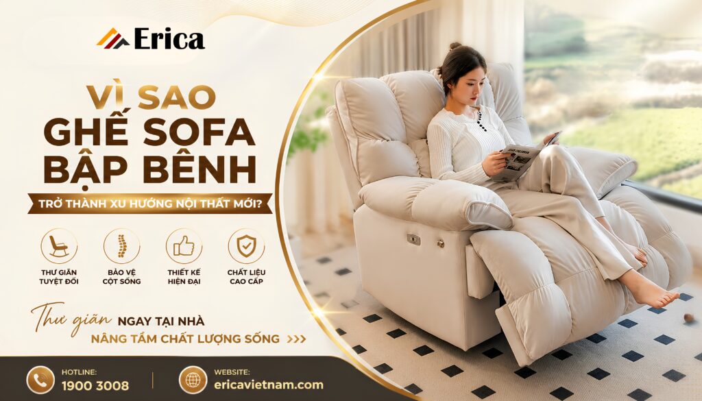 Vì sao ghế sofa bập bênh trở thành xu hướng nội thất?