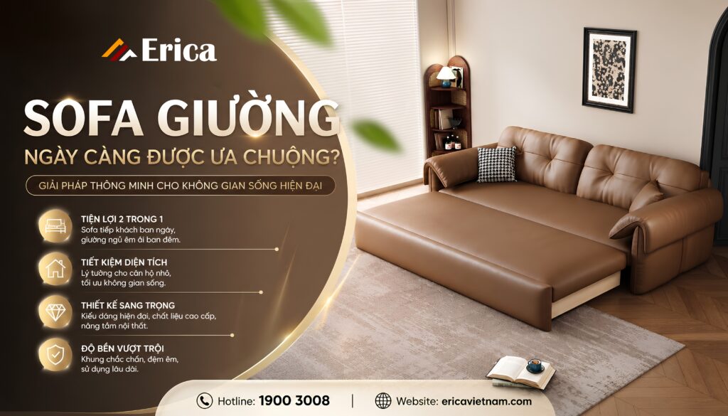 Vì sao sofa giường thông minh đang được ưa chuộng?