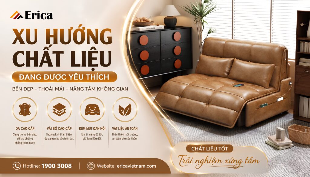 Xu hướng chất liệu đnag được yêu thích