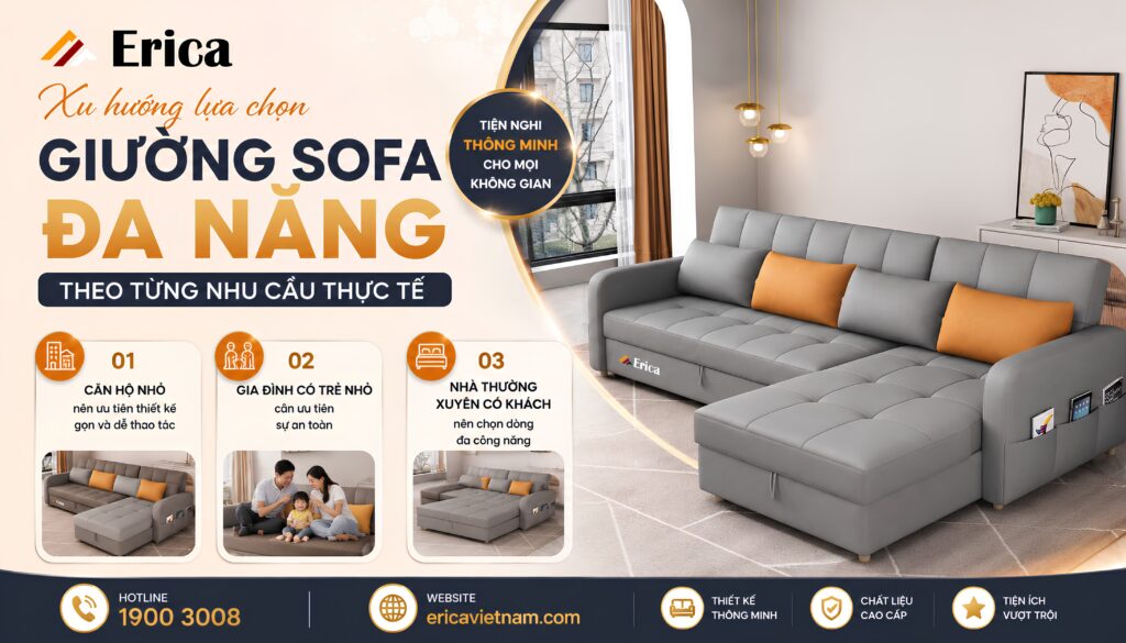 Xu hướng lựa chọn sofa theo từng nhu cầu