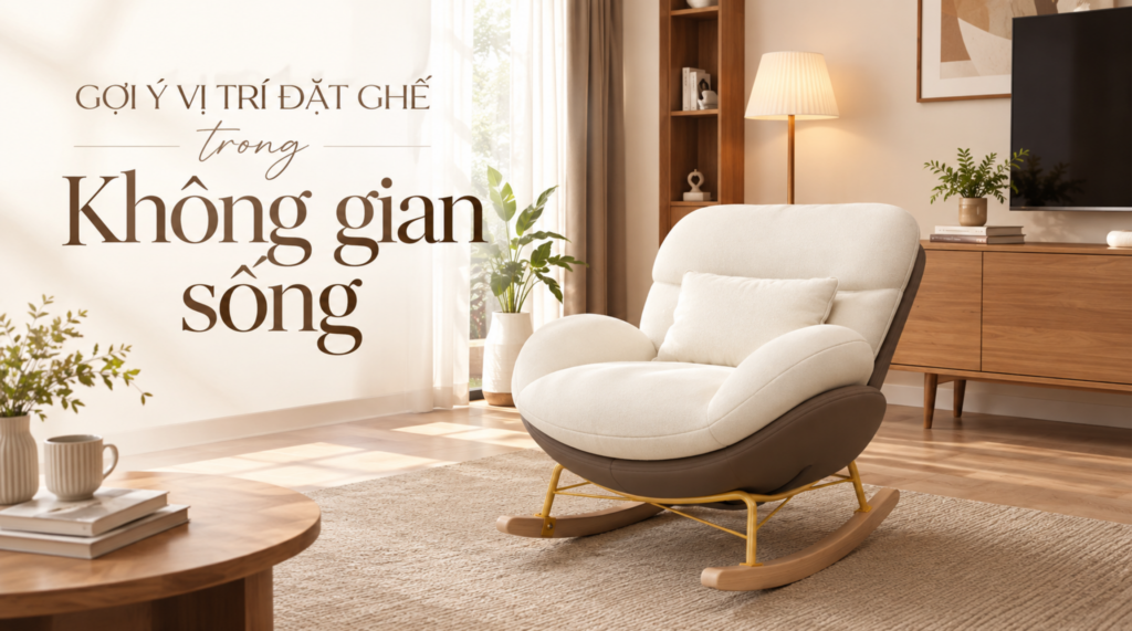 Gợi ý vị trí đặt ghế trong không gian sống