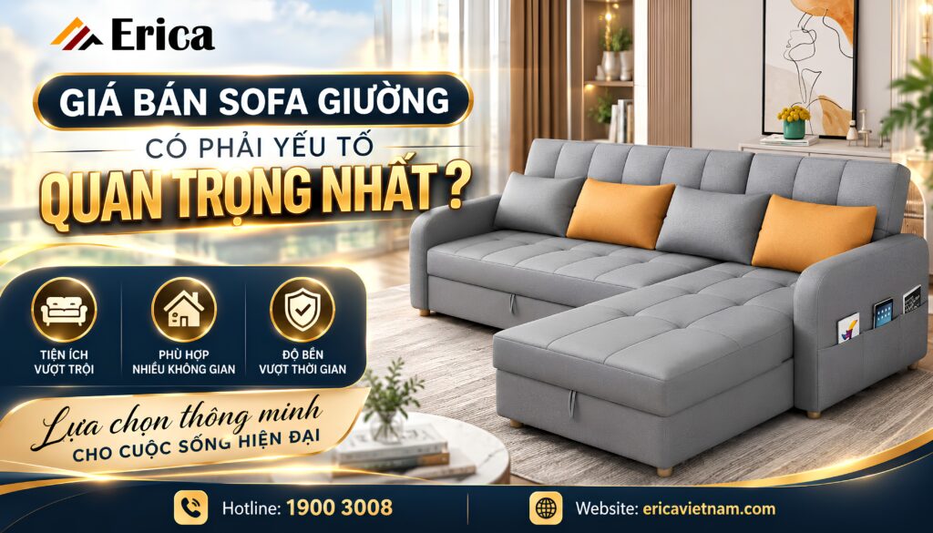 Giá bán sofa giường có phải yếu tối quan trọng nhất
