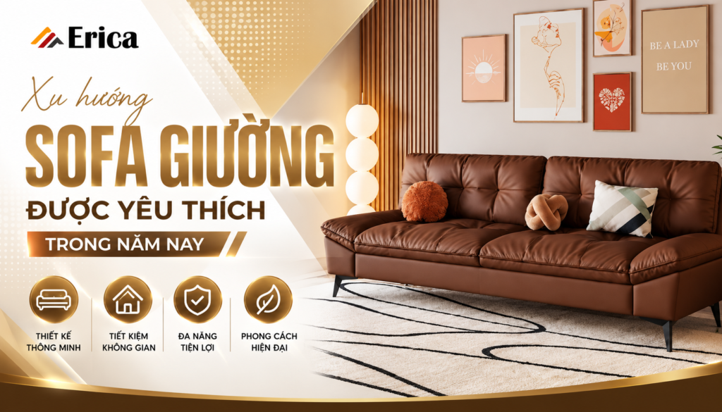Xu hướng ghế sofa giường được yêu thích trong năm nay