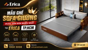 Mẫu ghế sofa giường được săn đón nhiều nhất tại Erica TPHCM