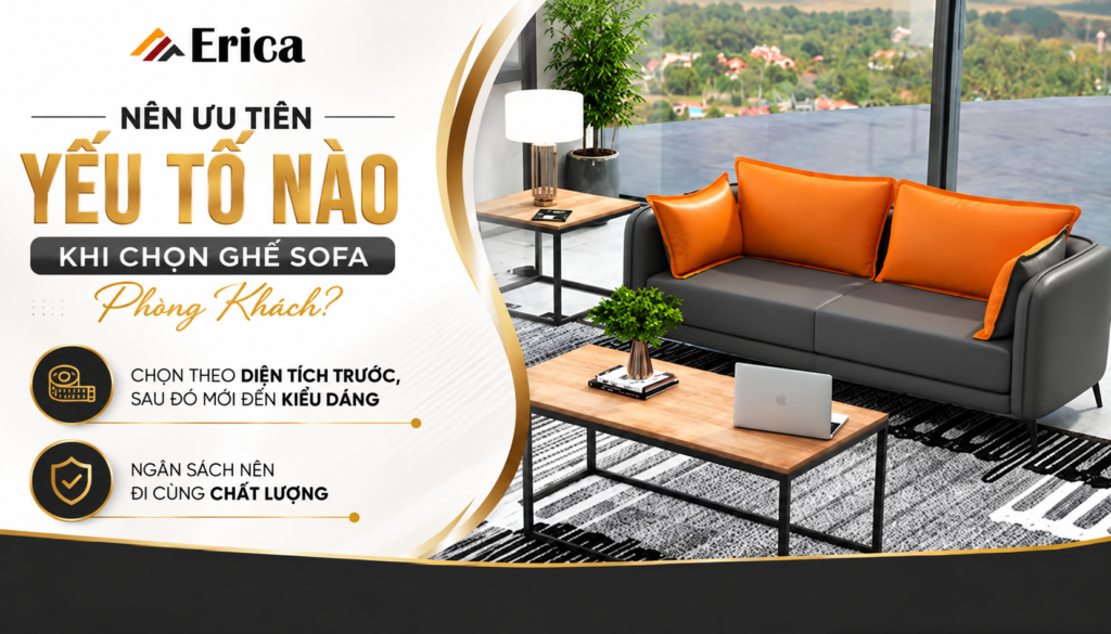 Nên ưu tiên yếu tố nào khi chọn ghế sofa phòng khách