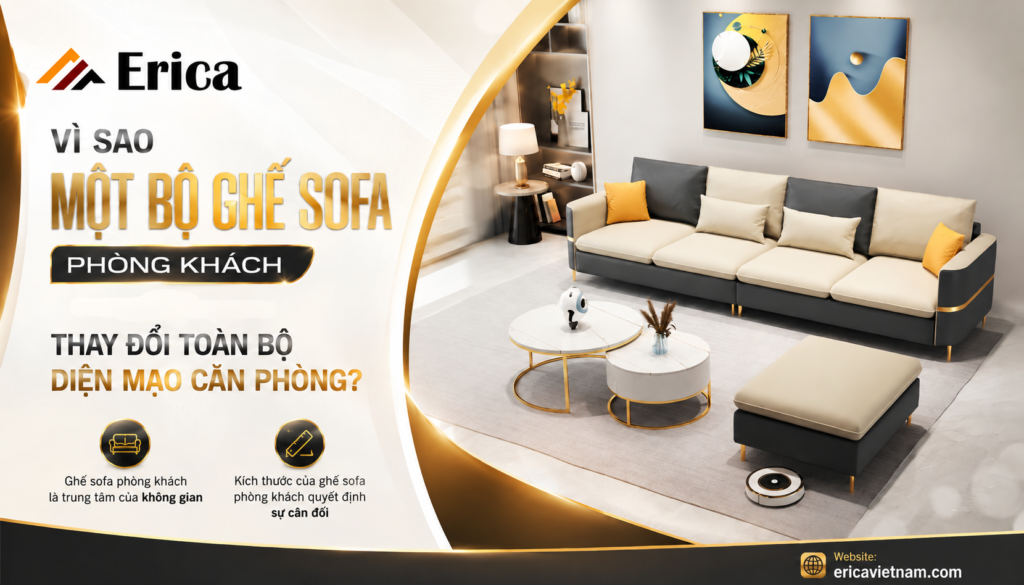 Vì sao một bộ ghế sofa phong cách làm thay đổi diện mạo căn phòng?