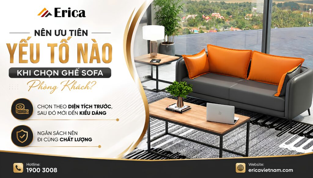 Nên ưu tiên yếu tố nào khi chọn sofa