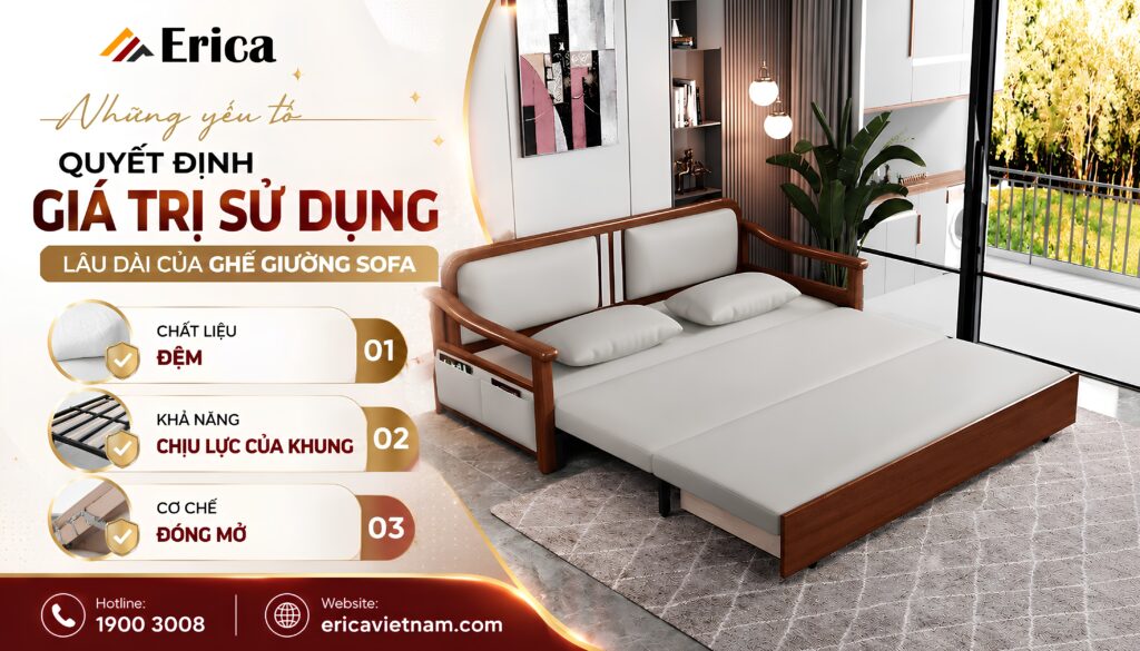 Những yếu tố quyết định giá trị sử dụng lâu dài của sofa