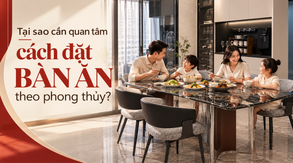 Tại sao cần quan tâm cách đặt bàn ăn theo phong thủy?