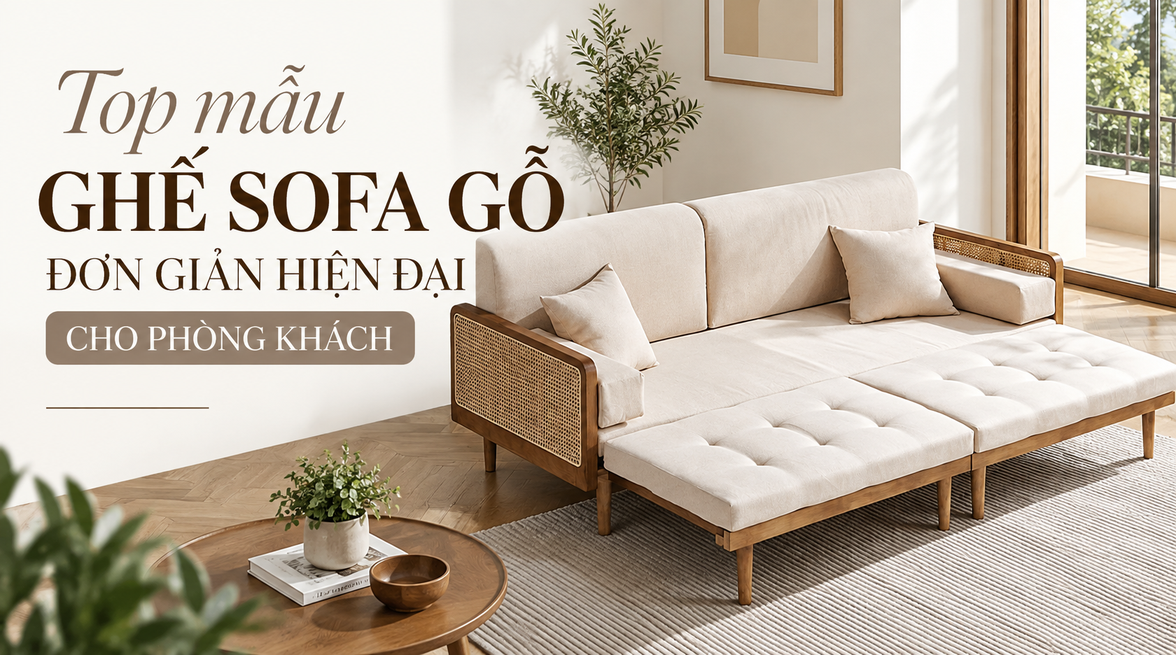 Khám Phá Top Sofa Gỗ Hiện Đại Đáng Mua Nhất Năm