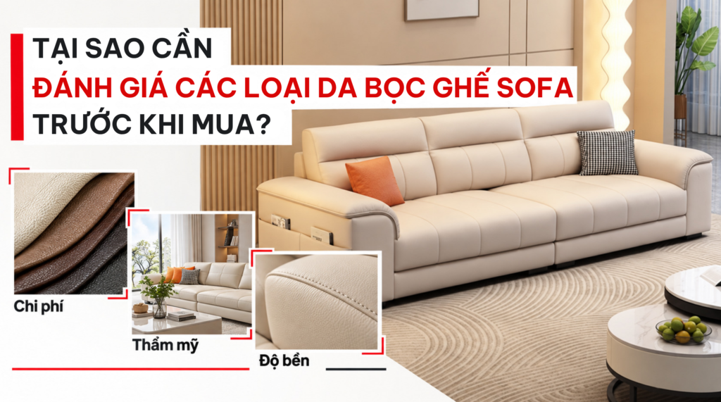 Tại sao cần đánh giá các loại da bọc ghế sofa trước khi mua?