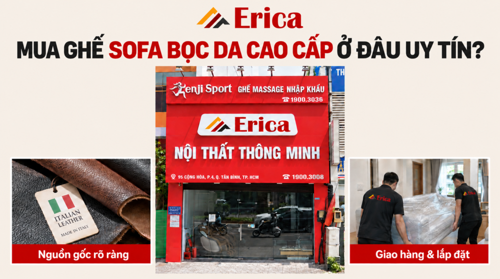 Mua ghế sofa bọc da cao cấp ở đâu uy tín?