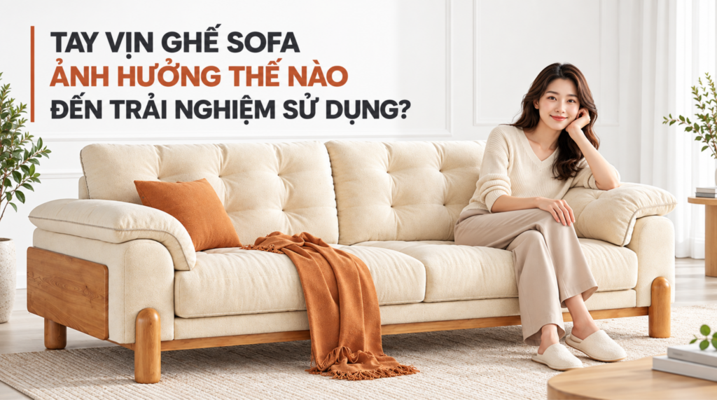 Tay vịn ghế sofa ảnh hưởng thế nào đến trải nghiệm sử dụng?