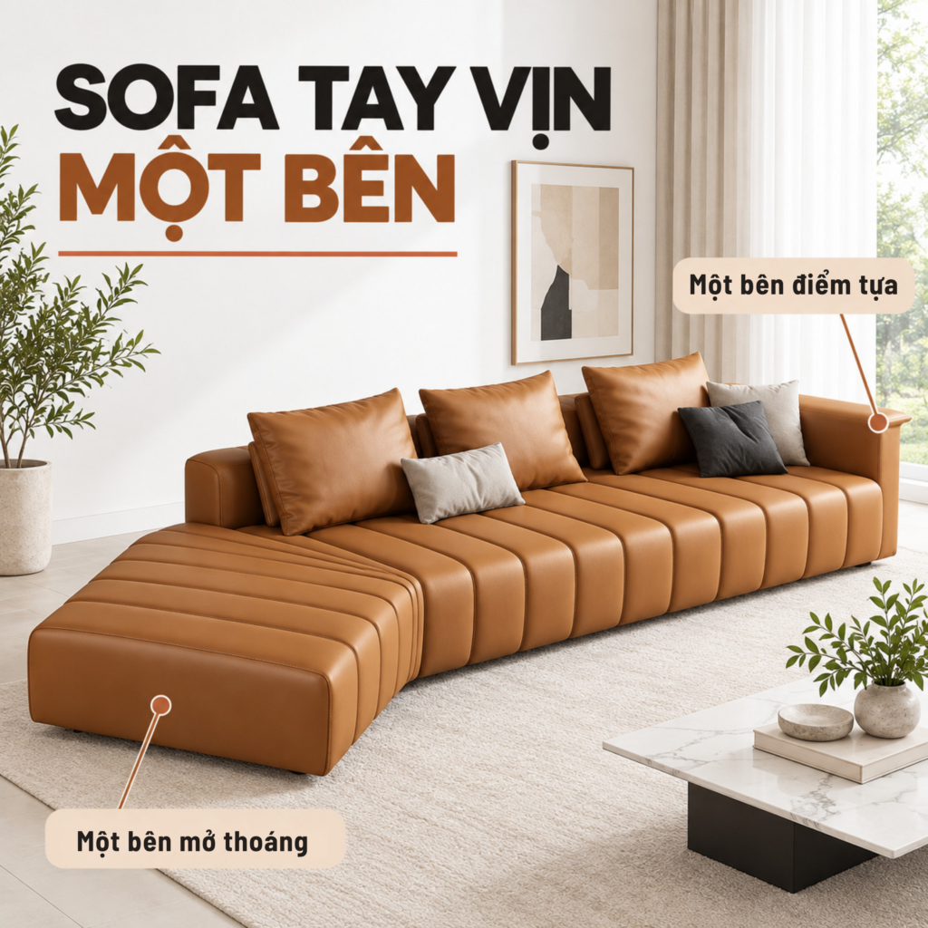 Sofa tay vịn một bên