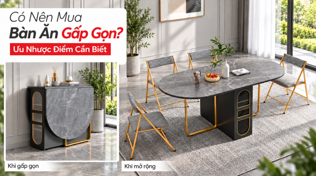 bàn ăn gấp gọn