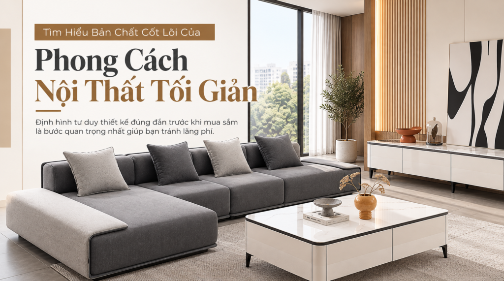 Tìm hiểu bản chất cốt lõi của phong cách nội thất tối giản