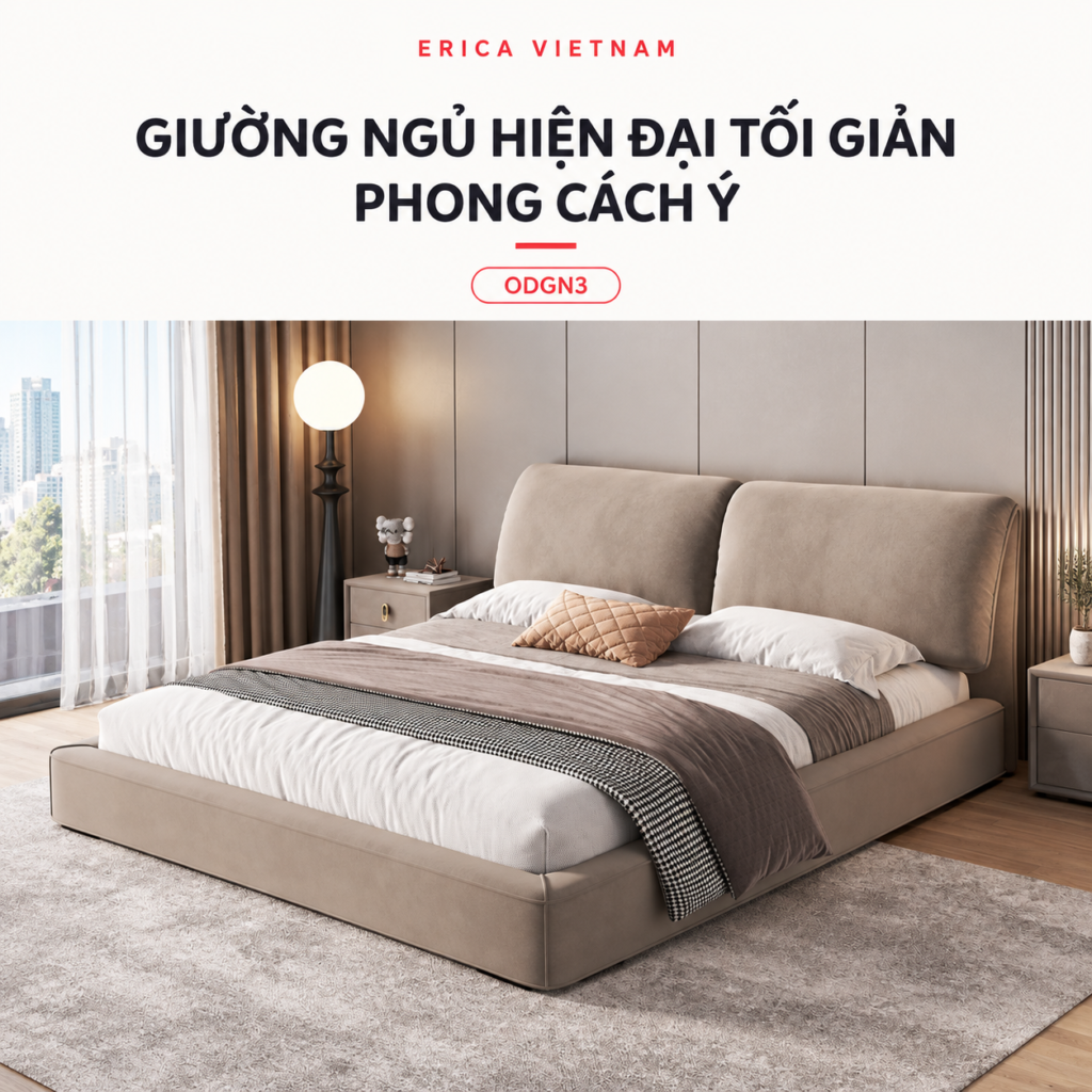 Giường Ngủ Tối Giản Erica ODGN3
