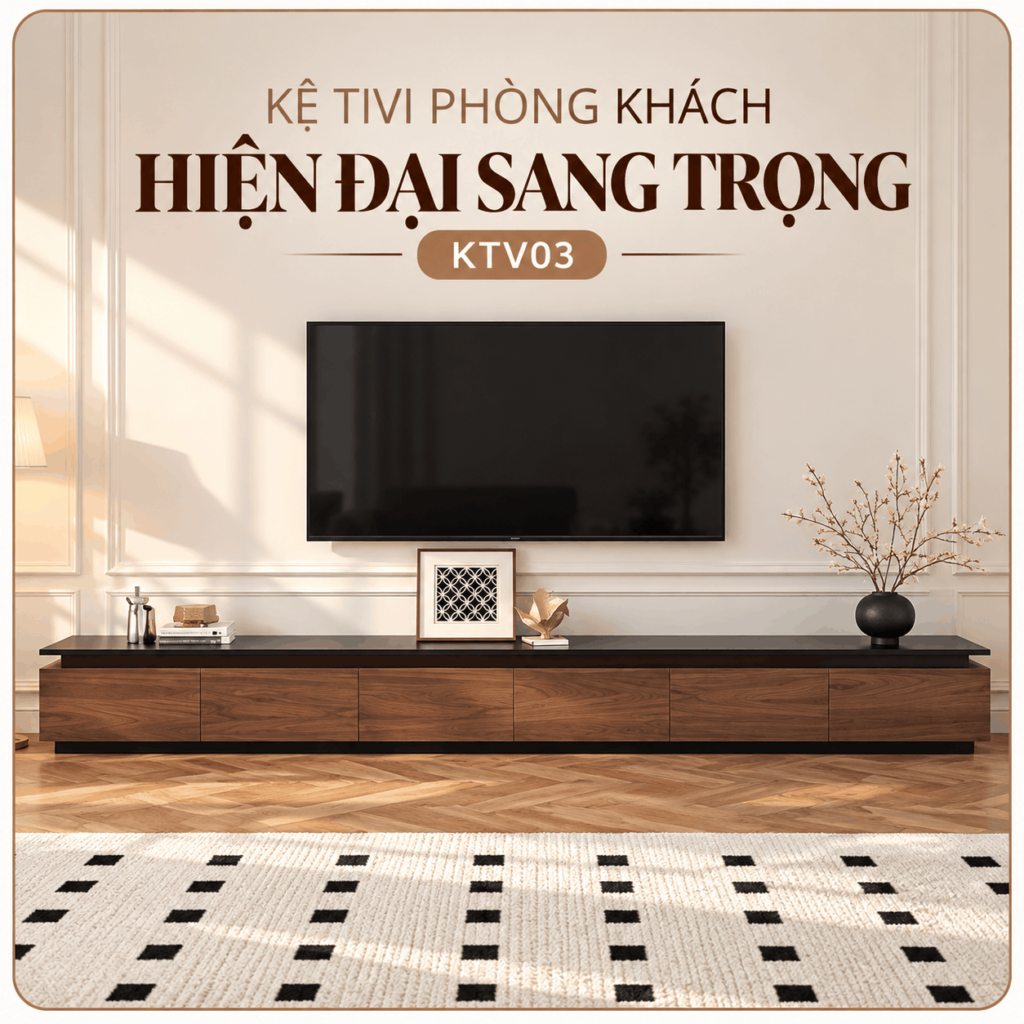 Kệ tivi phòng khách hiện đại sang trọng Erica KTV03