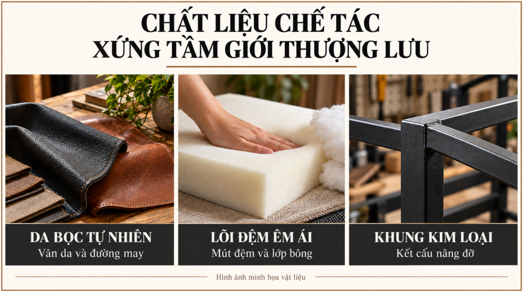 Chất liệu chế tác xứng tầm giới thượng lưu