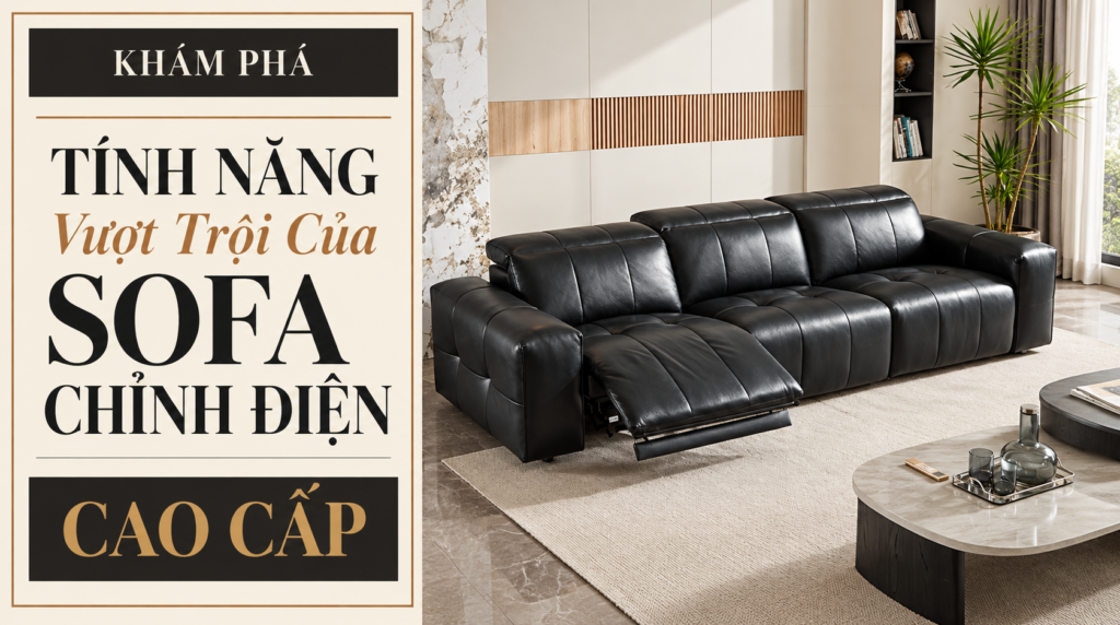 sofa chỉnh điện cao cấp