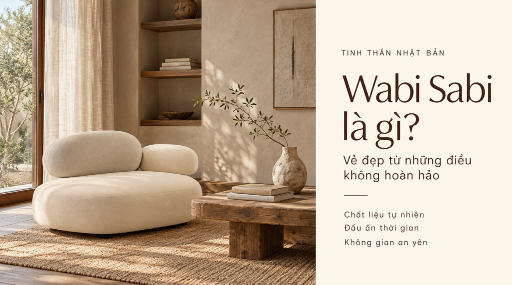 Phong cách nội thất wabi sabi là gì