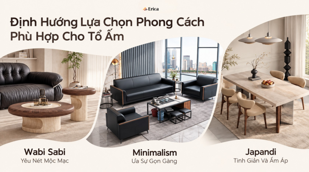 Định hướng lựa chọn phong cách phù hợp cho tổ ấm