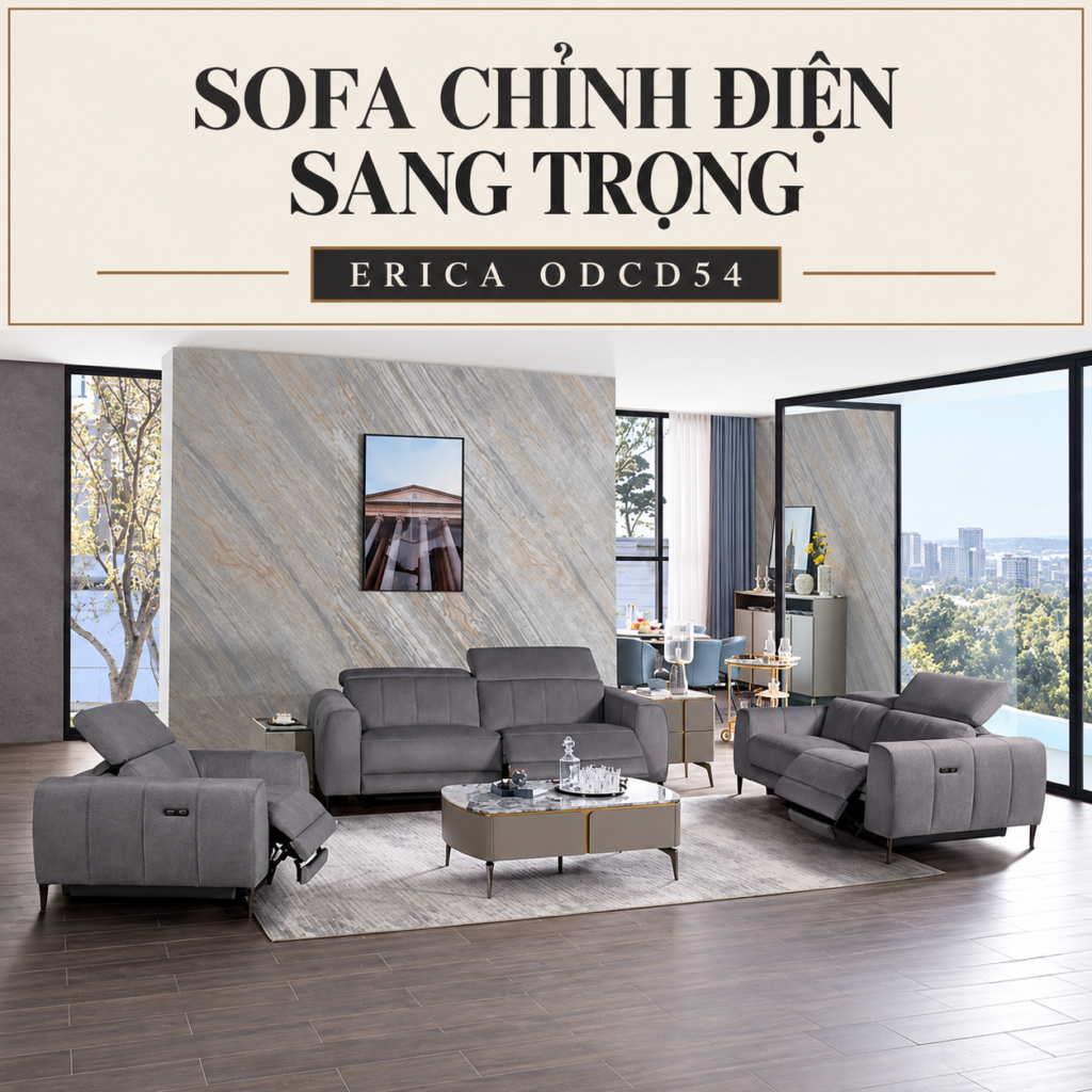Sofa Chỉnh Điện Sang Trọng Erica ODCD54