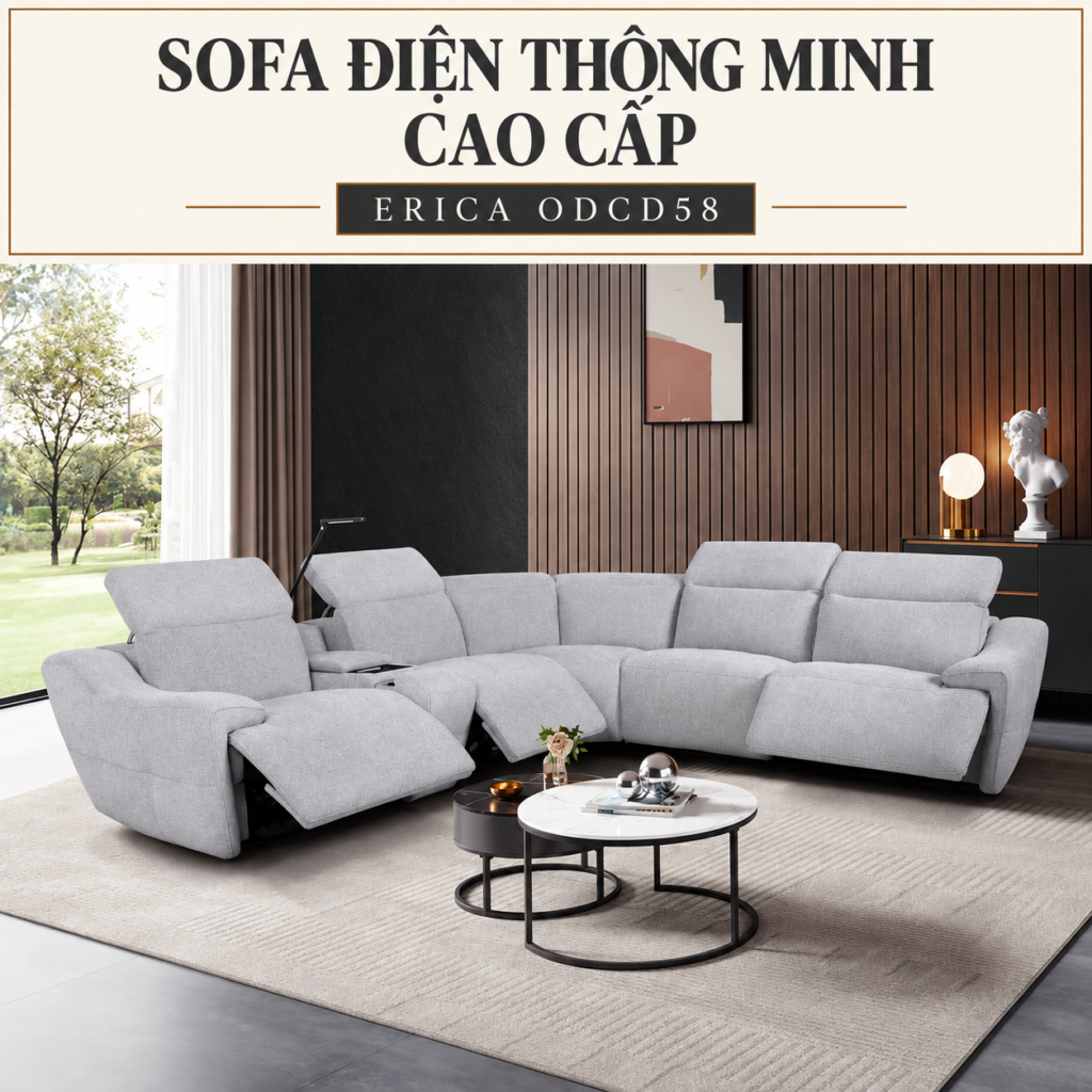 Sofa Điện Thông Minh Cao Cấp Erica ODCD58